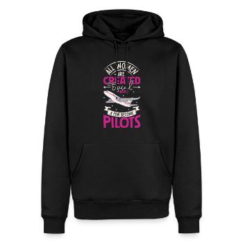 Pilot Aviation Airplane Airline Future Pilots - Men’s Premium Organic Hoodie - black - Front - Nico (187cm)