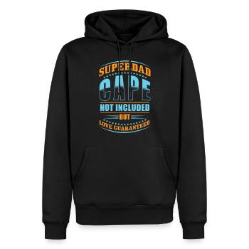 Superdad Super Dad Cadeau - Sweat à capuche Premium bio Homme - noir - Devant - Nico (187cm)
