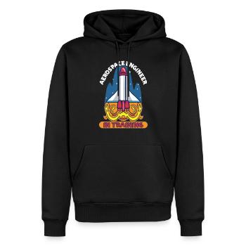 Astronaut Astronomie Sonnensystem Weltraum Kinder - Männer Premium Bio Hoodie - Schwarz - Vorne - Nico (187cm)