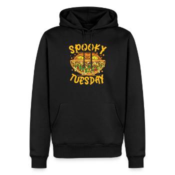 Monster Taco Horreur Taco Halloween Taco Costume - Sweat à capuche Premium bio Homme - noir - Devant - Nico (187cm)