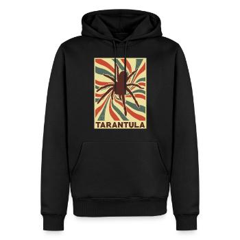 Tarantula Retro Vintage - Men’s Premium Organic Hoodie - black - Front - Nico (187cm)