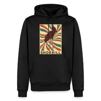 Schuhschnabel Retro Vintage - Männer Premium Bio Hoodie - Schwarz - Vorne - Nico (187cm)