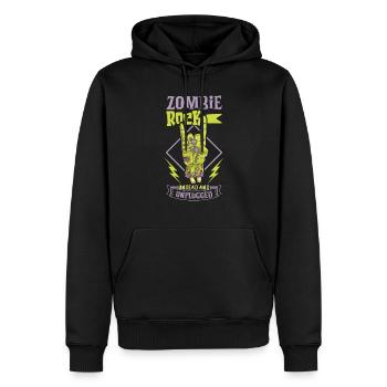 Zombie Rock’n Roll Horror Rock Headbanging Rock - Sweat à capuche Premium bio Homme - noir - Devant - Nico (187cm)