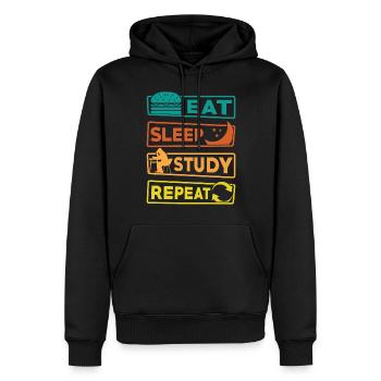Student Studium Lernen Prüfung - Männer Premium Bio Hoodie - Schwarz - Vorne - Nico (187cm)