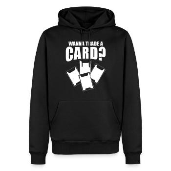 Trading Card Collector Sammelkarten Sammler - Männer Premium Bio Hoodie - Schwarz - Vorne - Nico (187cm)