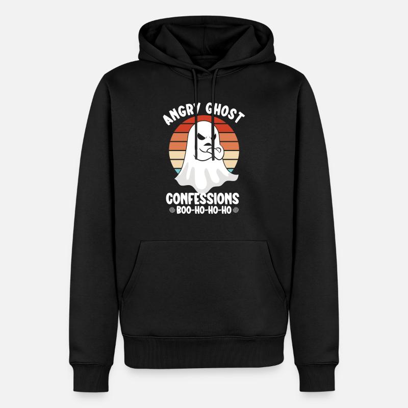 Geisterjäger Lustiger Geist Wütender Geist - Männer Premium Bio Hoodie - Schwarz
