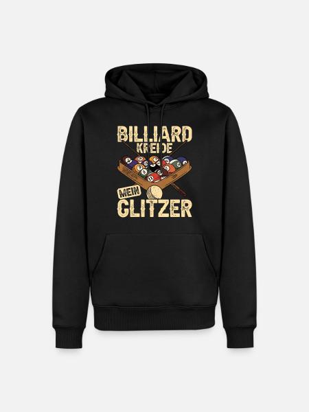 Billiard Billiardtisch Billiardkugel - Männer Premium Bio Hoodie - Schwarz