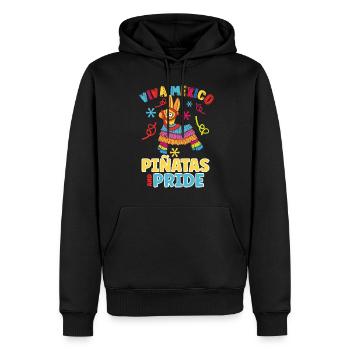 Piñata Fiesta mexicaine Patrimoine mexicain - Sweat à capuche Premium bio Homme - noir - Devant - Nico (187cm)