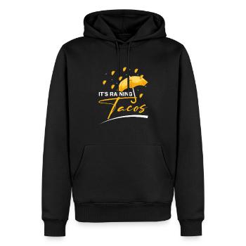 Regnet Tacos Mexikanisches Essen Taco Dienstag - Männer Premium Bio Hoodie - Schwarz - Vorne - Nico (187cm)