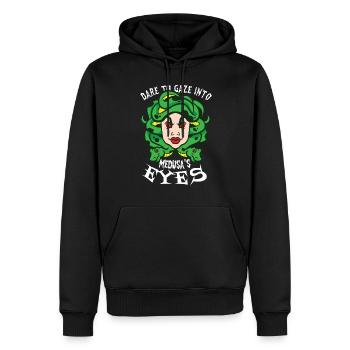 Méduse Mythologie grecque Créature mythique Gorgone - Sweat à capuche Premium bio Homme - noir - Devant - Nico (187cm)