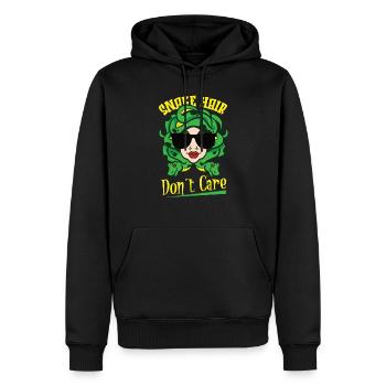 Méduse Mythologie grecque Créature mythique Gorgone - Sweat à capuche Premium bio Homme - noir - Devant - Nico (187cm)