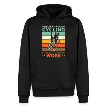 Cycliste Cadeau Vélo de route Cycliste Sport - Sweat à capuche Premium bio Homme - noir - Devant - Nico (187cm)