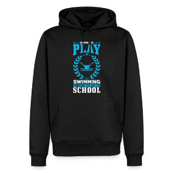 Zum Schwimmen Spielen Geboren - Männer Premium Bio Hoodie - Schwarz - Vorne - Nico (187cm)