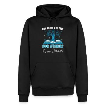 Arbre généalogique Historien de la famille Généalogie Généalogiste - Sweat à capuche Premium bio Homme - noir - Devant - Nico (187cm)