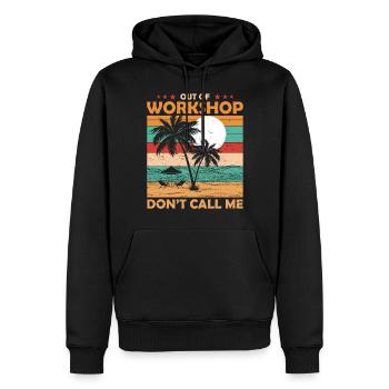 Engineer retirement from the workshop pension - Men’s Premium Organic Hoodie - black - Front - Nico (187cm)