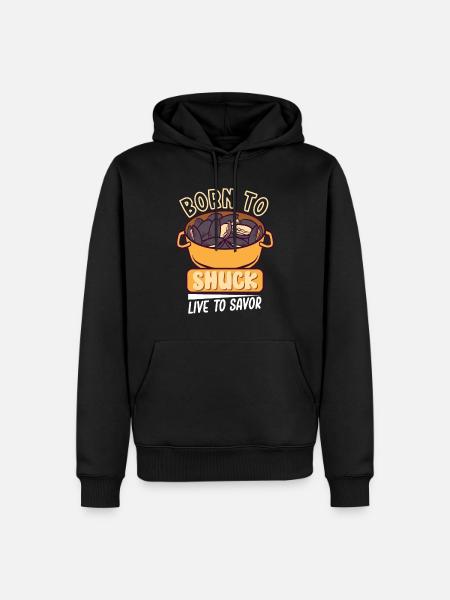 Mussels Seafood Shellfish - Men’s Premium Organic Hoodie - black