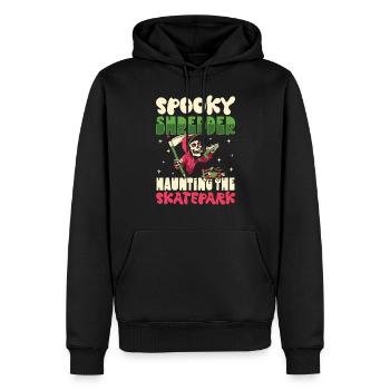 Horror Skateboarder Halloween Skateboard Cadeau - Sweat à capuche Premium bio Homme - noir - Devant - Nico (187cm)