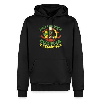 Horror Skateboarder Halloween Skateboard Cadeau - Sweat à capuche Premium bio Homme - noir - Devant - Nico (187cm)
