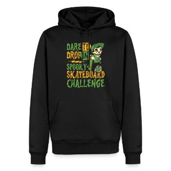 Horror Skateboarder Halloween Skateboard Cadeau - Sweat à capuche Premium bio Homme - noir - Devant - Nico (187cm)