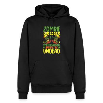 Horror Skateboarder Halloween Skateboard Cadeau - Sweat à capuche Premium bio Homme - noir - Devant - Nico (187cm)