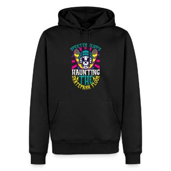Horror Skateboarder Halloween Skateboard Cadeau - Sweat à capuche Premium bio Homme - noir - Devant - Nico (187cm)