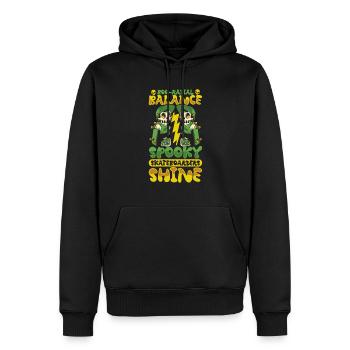 Horror Skateboarder Halloween Skateboard Cadeau - Sweat à capuche Premium bio Homme - noir - Devant - Nico (187cm)