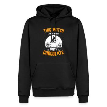 Witch Bribed With Chocolate Halloween Kostüm - Männer Premium Bio Hoodie - Schwarz - Vorne - Nico (187cm)