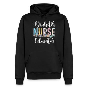 Gift idea for - Men’s Premium Organic Hoodie - black - Front - Nico (187cm)
