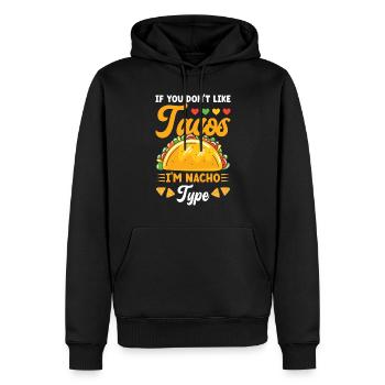 Tacos Je suis Nacho Type Taco Fiesta Taco Squad - Sweat à capuche Premium bio Homme - noir - Devant - Nico (187cm)