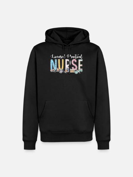 Licensed Practical Nurse - Men’s Premium Organic Hoodie - black