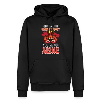 Crabe crabe crabe chuchoteur crabe crabe chasse pêcheur pêcheur - Sweat à capuche Premium bio Homme - noir - Devant - Nico (187cm)