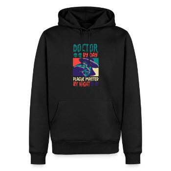 Gruseliger Halloween-horror-seuchendoktor - Männer Premium Bio Hoodie - Schwarz - Vorne - Nico (187cm)