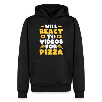 Reaction Streamer Video Reaktion Content Creator - Men’s Premium Organic Hoodie - black - Front - Nico (187cm)