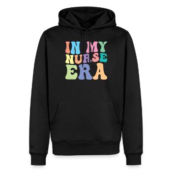 Krankenschwester Retro Groovy In Meiner - Männer Premium Bio Hoodie - Schwarz - Vorne - Nico (187cm)