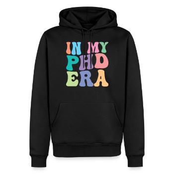 PHD Retro Groovy dans mon ère PHD - Sweat à capuche Premium bio Homme - noir - Devant - Nico (187cm)