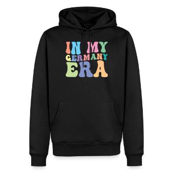 Allemagne Retro Groovy - Sweat à capuche Premium bio Homme - noir - Devant - Nico (187cm)