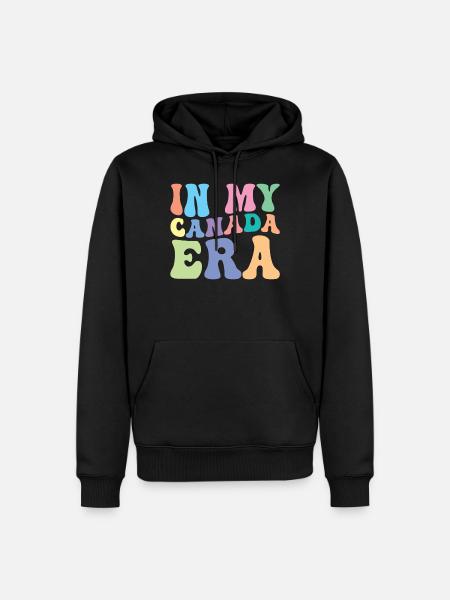 Canada Retro Groovy - Men’s Premium Organic Hoodie - black
