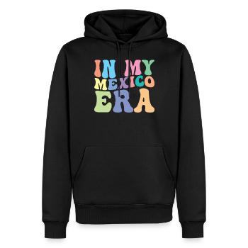 Mexique Retro Groovy - Sweat à capuche Premium bio Homme - noir - Devant - Nico (187cm)