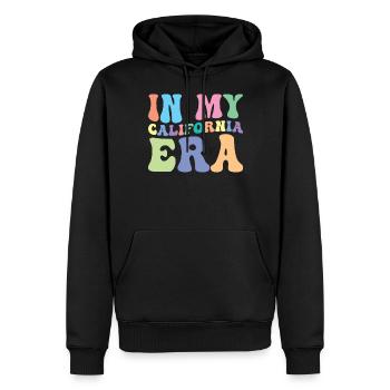 Kalifornien Retro Groovy - Männer Premium Bio Hoodie - Schwarz - Vorne - Nico (187cm)