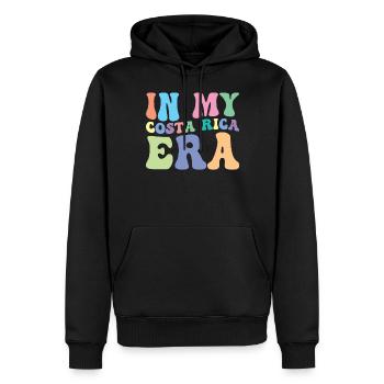 Costa Rica Retro Groovy - Männer Premium Bio Hoodie - Schwarz - Vorne - Nico (187cm)