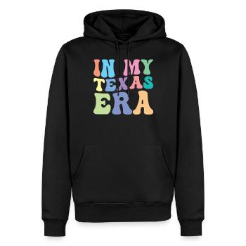 Texas Retro Groovy - Männer Premium Bio Hoodie - Schwarz - Vorne - Nico (187cm)