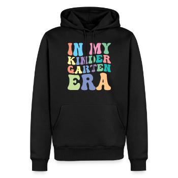 Élève Kindergarten Retro Groovy - Sweat à capuche Premium bio Homme - noir - Devant - Nico (187cm)