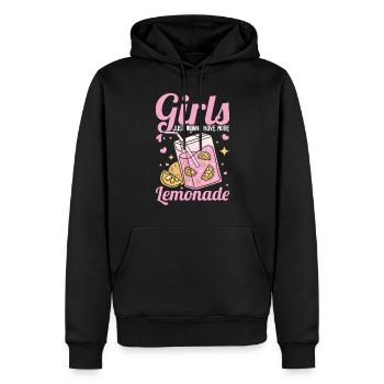 Girl Lemonade Sweet Lemon Juice Cadeau - Sweat à capuche Premium bio Homme - noir - Devant - Nico (187cm)