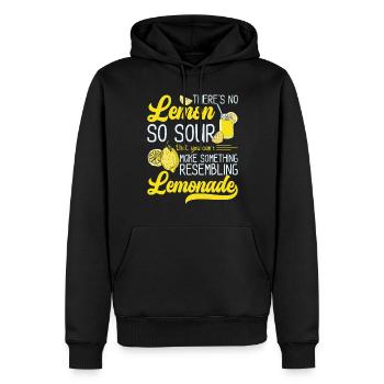 No Lemon Sour Resembling Lemonade Dealer - Männer Premium Bio Hoodie - Schwarz - Vorne - Nico (187cm)