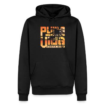 Pura Vida Costa Rica Lateinamerika Costa Ricaner - Männer Premium Bio Hoodie - Schwarz - Vorne - Nico (187cm)