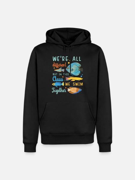 This Class We Swim Together Autismus Autisten - Herre Premium økologisk hoodie - sort