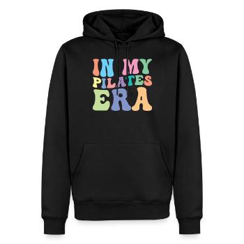 Pilates Retro Groovy In Meiner - Männer Premium Bio Hoodie - Schwarz - Vorne - Nico (187cm)