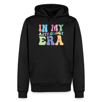 Infirmière Retro Groovy In My - Sweat à capuche Premium bio Homme - noir - Devant - Nico (187cm)