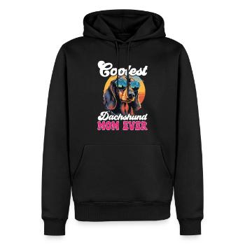Dachshund wiener sausage dog Coolest Dachshund Mom - Männer Premium Bio Hoodie - Schwarz - Vorne - Nico (187cm)