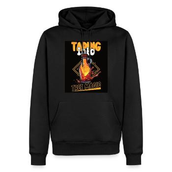 Ahornsirup Kanada Tradition Und Zapfen - Männer Premium Bio Hoodie - Schwarz - Vorne - Nico (187cm)